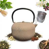 ZAPARZACZ ŻELIWNY IMBRYK Z SITKIEM DO ZIÓŁ HERBATY CZAJNIK DZBANEK 1 L