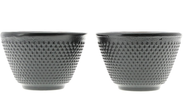 CZARKI ŻELIWNE 4x FILIŻANKI DO HERBATY KOMPLET