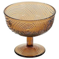 PUCHAREK 300ML SZKLANY NA LODY DESER SALATERKA DO DESERÓW glass BROWN