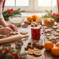 KUBEK GNOM DUŻY 390 ml DO KAWY HERBATY CZEKOLADY ŚWIĄTECZNY CZERAMICZNY MIX