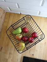 KOSZYK METALOWY PIĘTROWY CZARNY NA WARZYWA OWOCE