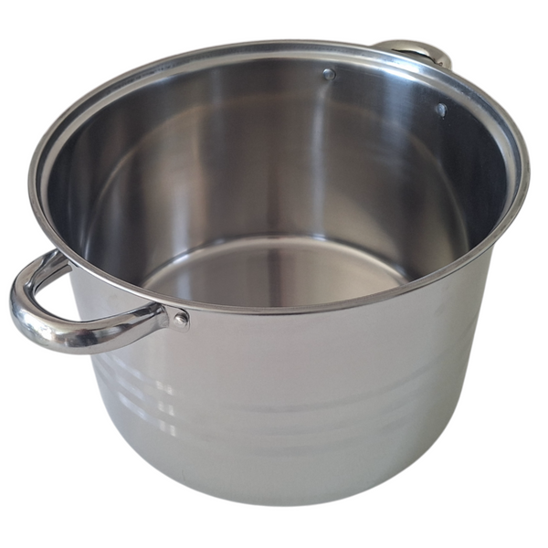 GARNEK STAL NIERDZEWNA 28 cm GAR 12,5L DO GASTRO Z POKRYWKA METALOWA