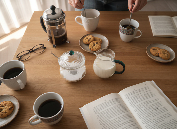 MLECZNIK CUKIERNICZKA ZESTAW CUKIERNICA POJEMNIK NA CUKIER DZBANUSZEK MLEKO