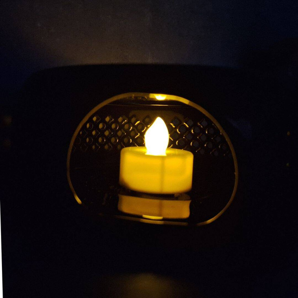 PODGRZEWACZ CERAMICZNY DO DZBNAKA CZAJNIKA NA ŚWIECZKĘ TEA LIGHT CZARNY