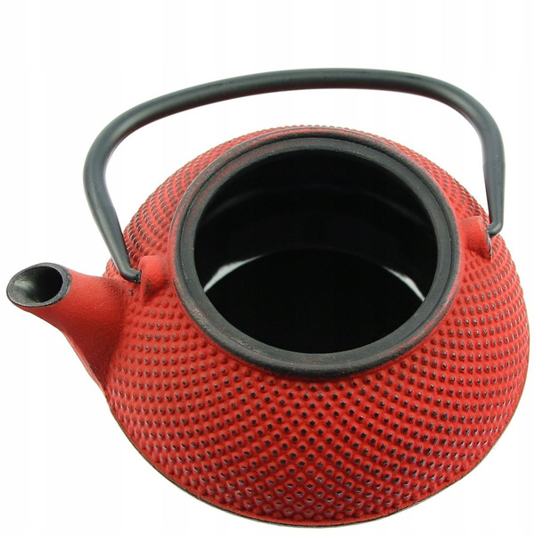 ZAPARZACZ CZAJNIK ŻELIWNY 0,8L ZESTAW PODGRZEWACZ