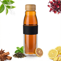 TERMOS KUBEK TERMICZNY BUTELKA SZKLANA EKO 450 ml