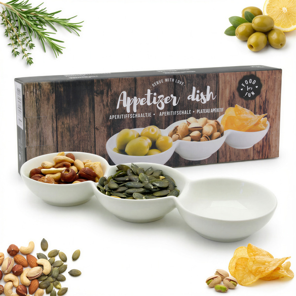 MISECZKI 3 POJEMNIKI PORCELANOWE DO DIPÓW SOSÓW