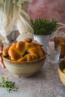 MISKA CERAMICZNA SAŁATKOWA DUŻA 2L OMBRE 22 CM MISA DO ZUPY RAMEN NA OWOCE