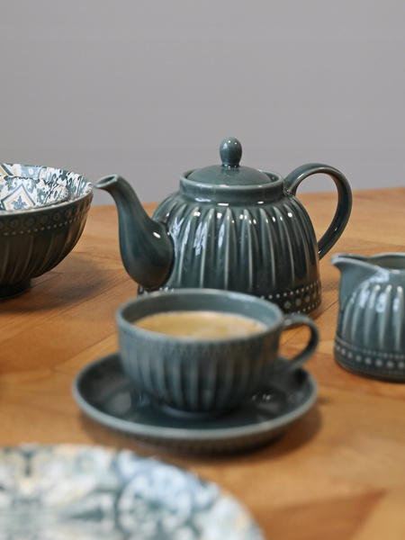 Ceramiczny DZBANEK linia MOSAIQUE OLIVE 1L czajnik do herbaty kawy