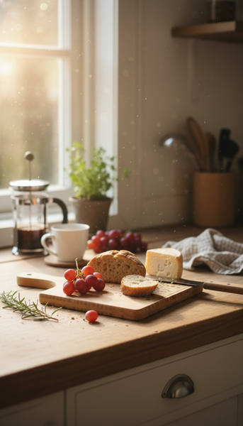 DESKA DO KROJENIA JEDZENIA I SERWOWANIA DAŃ BAMBUS NATURALNY 30×20×1,5 CM