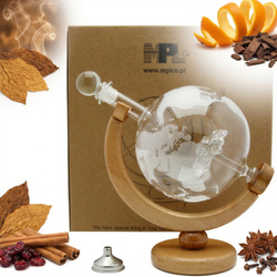 KARAFKA GLOBUS DO WHISKY ALKOHOLU NALEWAK PREZENT