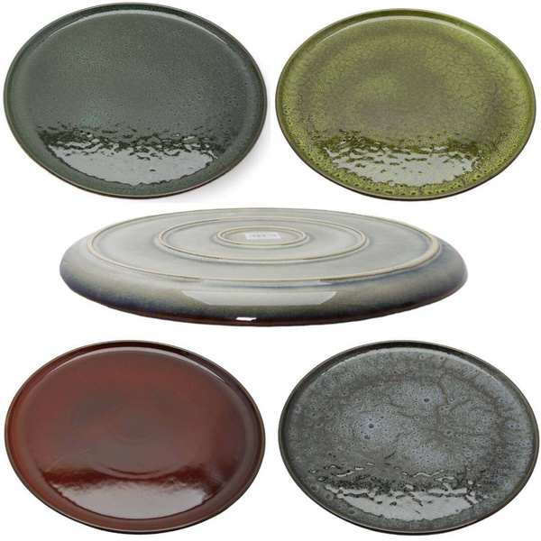 TALERZ OBIADOWY DO PIZZY CIAST DUŻY TALERZ PÓŁMISEK CERAMICZNY TALERZ 32 cm