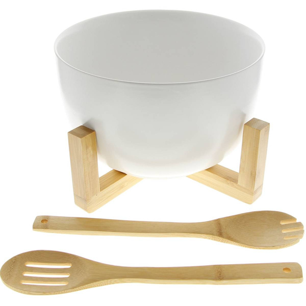 MISKA PÓŁMISEK PORCELANOWA SALATERKA BAMBUS