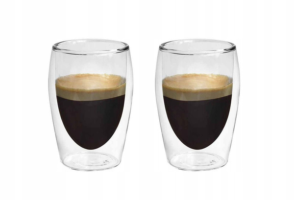 ZESTAW 6X SZKLANKI TERMICZNE KAWY ESPRESSO 80 ML