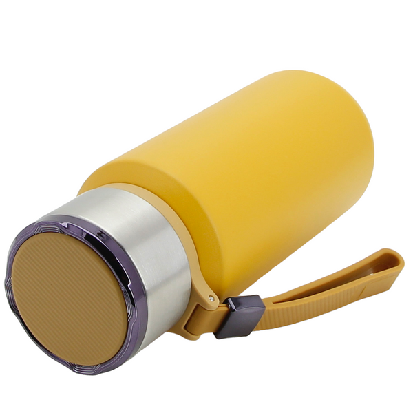 TERMOS KUBEK TERMICZNY PODRÓŻNY STALOWY 650 ml DO KAWY HERBATY WODY +SITKO