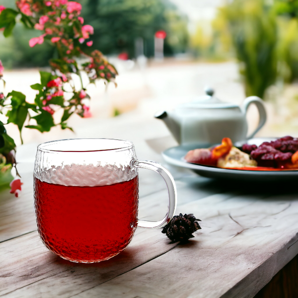 SZKLANKA KUBEK SZKLANA DO KAWY I HERBATY 333 ml 8.9 cm PRZEZROCZYSTY