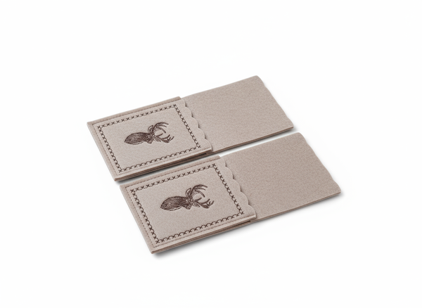 ETUI NA SZTUĆCE KIESZONKA DEKORACYJNA FILCOWA ZESTAW 2 SZT BEŻOWE 23X10 cm