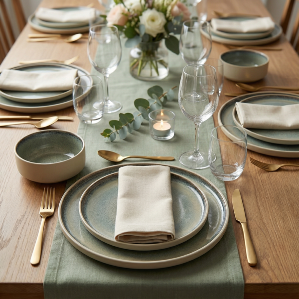 SERWIS OBIADOWY KOMPLET TALERZY 18EL. ZASTAWA OBIADOWA ZESTAW NA 6 OSÓB