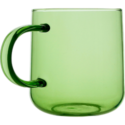 SZKLANKA SZKLANA KUBEK DO KAWY I HERBATY 310 ml. 8,7 cm ZIELONA