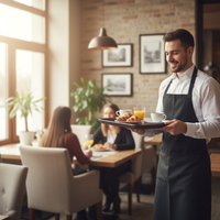 TACA KUCHENNA KELNERSKA ANTYPOŚLIZGOWA CZARNA PROSTOKĄT 45,5×35,5×2 CM