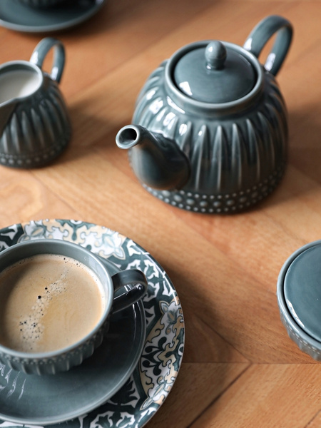 Ceramiczny DZBANEK linia MOSAIQUE OLIVE 1L czajnik do herbaty kawy