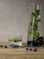 ŻAROODPORNY KUBEK ryflowany bez ucha SZKLANKA JUSTINE do gorącego 250 ml