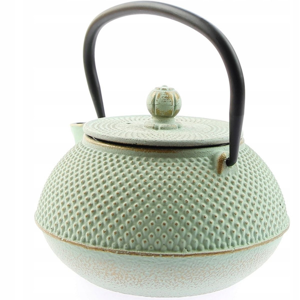 ZAPARZACZ ŻELIWNY CZAJNIK 0,8 L PODGRZEWACZ ZESTAW