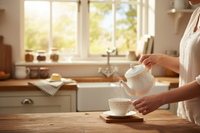 DZBANEK DO KAWY HERBATY CERAMICZNY 0.8L ELEGANCKI I FUNKCJONALNY DAISY LINE