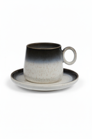 FILIŻANKA CERAMIKA 250 ML Z TALERZYKIEM LUNA LINE