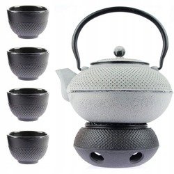 CZAJNIK ZAPARZACZ ŻELIWNY CZARKI ŻELIWNE ZELIWNE