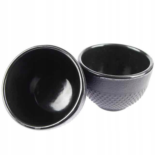 CZARKI ŻELIWNE 2 SZT ZESTAW ŻELIWNY DO HERBATY