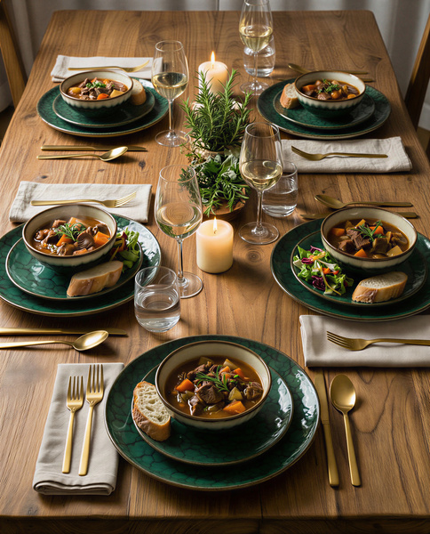 SERWIS OBIADOWY KOMPLET TALERZY 18EL. ZASTAWA OBIADOWA ZESTAW NA 6 OSÓB