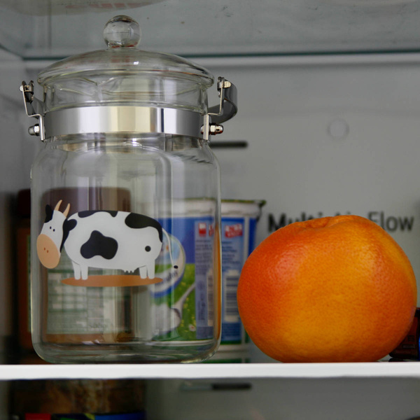 DZBANEK NA MLEKO MLECZNIK 1L SZKLANA KANKA KRÓWKA