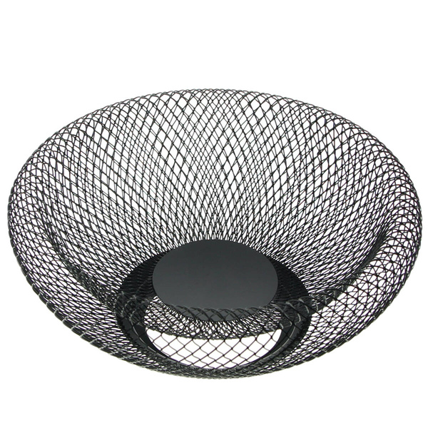 KOSZ NA OWOCE WARZYWA METALOWY KOSZ PATERA MISKA CZARNA OZDOBNA