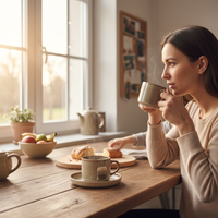 FILIŻANKI ZESTAW KAWOWY ZE SPODKAMI DO KAWY HERBATY 200 ML BEŻOWY Ø 8,5 CM