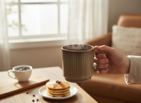 KUBEK CERAMIKA 350ML ELEGANCKI I FUNKCJONALNY BROWN BISTRO MUG