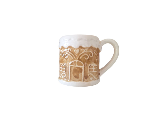 KUBEK DO GORĄCEJ CZEKOLADY BIAŁY 400 ML BŁYSZCZĄCY DO PICIA ZMYWARKA 10×9,5