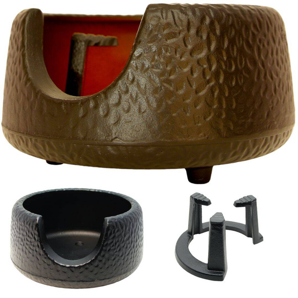 PODGRZEWACZ ŻELIWNY DUŻY POD CZAJNIK GARNEK ZAPARZACZ NA ŚWIECZKI TEALIGHT