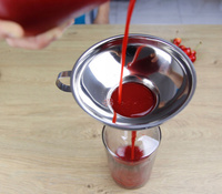 LEJEK KUCHENNY STALOWY DO SŁOIKÓW BUTELEK + SITKO