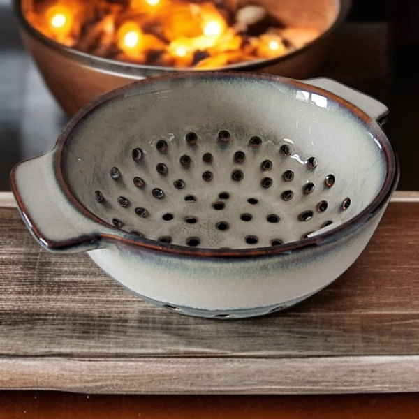 CEDZAK CERAMICZNY DURSZLAK DO MYCIA WARZYW OWOCÓW I MAKARONU