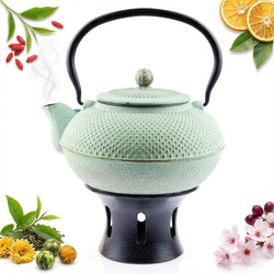 ZAPARZACZ ŻELIWNY ZESTAW CZAJNIK 1,5 L PODGRZEWACZ