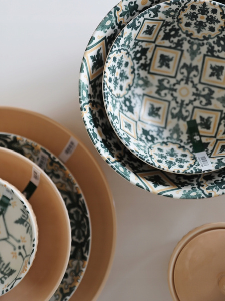 Ceramiczna MISKA 20cm DUŻA linia MOSAIQUE OLIVE salaterka WZÓR