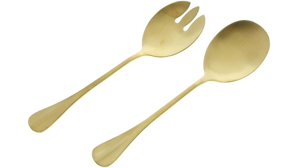 ŁYŻKI ŁYŻKA DO SAŁATEK ZESTAW IMITACJA ZŁOTA