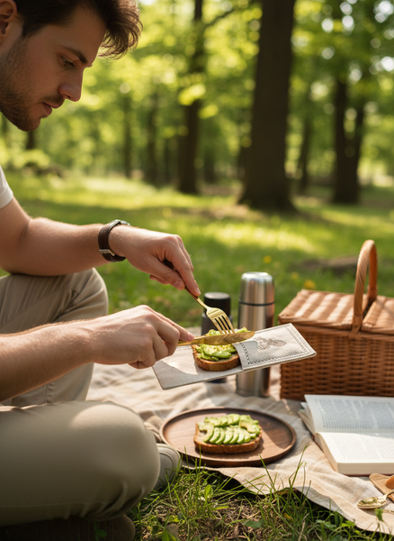 ETUI NA SZTUĆCE KIESZONKA DEKORACYJNA FILCOWA ZESTAW 2 SZT BEŻOWE 23X10 cm