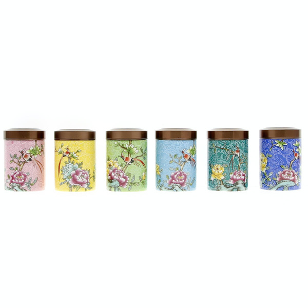 ZESTAW POJEMNIKÓW KOMPLET 5 DO KAWY HERBATY PRZYPRAW POJEMNIKI PORCELANOWE