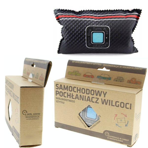 POCHŁANIACZ OSUSZACZ POWIETRZA WILGOCI DO SAMOCHODU 2 szt. WIELOKROTNEGO Uż