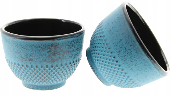 CZAJNIK 1,5L ŻELIWNY 4x CZARKI PODKŁADKA ZESTAW