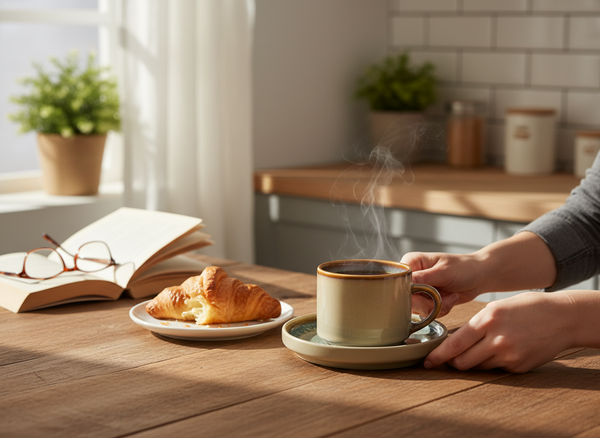 FILIŻANKI ZESTAW KAWOWY ZE SPODKAMI DO KAWY HERBATY 200 ML BEŻOWY Ø 8,5 CM