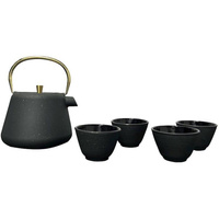 CZAJNIK IMBRYK ŻELIWNY 1L ZAPARZACZ SITKO STAL DO HERBATY +4 CZARKI ŻELIWNE