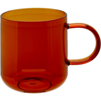 SZKLANKA SZKLANA KUBEK DO KAWY I HERBATY 310 ml. 8,7 cm BURSZTYNOWA